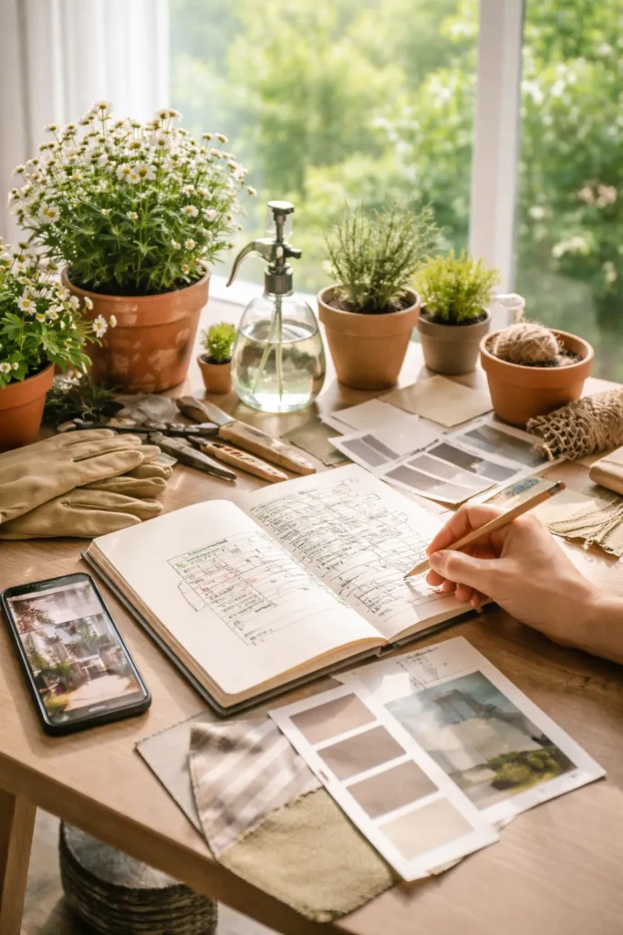 werktafel tuinproject
